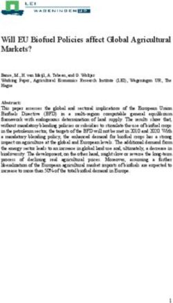 Will EU Biofuel Policies affect Global Agricultural Markets?