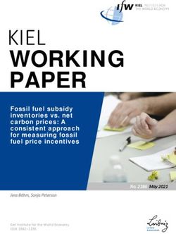 WORKING PAPER KIEL Fossil fuel subsidy inventories vs. net carbon prices: A consistent approach for measuring fossil fuel price incentives - Kiel ...