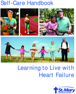 Self-Care Handbook - Learning to Live with Heart Failure