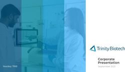 Corporate Presentation - September 2021 Nasdaq: TRIB - Trinity Biotech