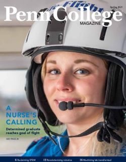 A NURSE'S CALLING Determined graduate reaches goal of flight SEE PAGE 20 - MAGAZINE - Penn College