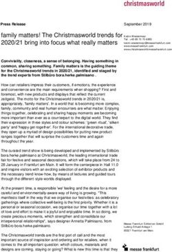 Family matters! The Christmasworld trends for 2020/21 bring into focus what really matters