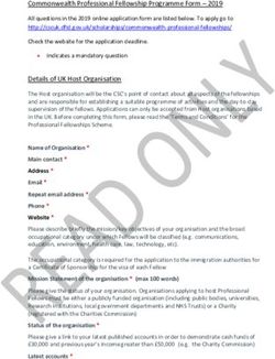 Commonwealth Professional Fellowship Programme Form 2019