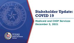 Stakeholder Update: COVID 19 - Medicaid and CHIP Services December 2, 2021
