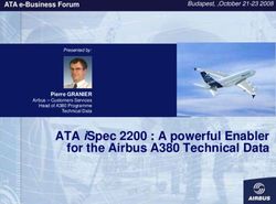 ATA iSpec 2200 : A powerful Enabler for the Airbus A380 Technical Data - ATA e-Business Forum