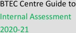 BTEC Centre Guide to Internal Assessment 2020-21