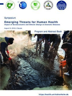 Emerging Threats for Human Health - Symposium Program and Abstract Book - Hohenheim ...