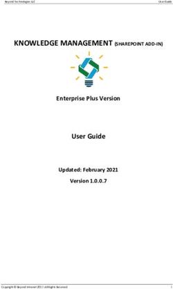 KNOWLEDGE MANAGEMENT (SHAREPOINT ADD-IN) - User Guide Enterprise Plus Version
