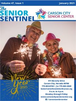 Volume 47, Issue 1 January 2021 - January 2021 - Carson City Senior Center