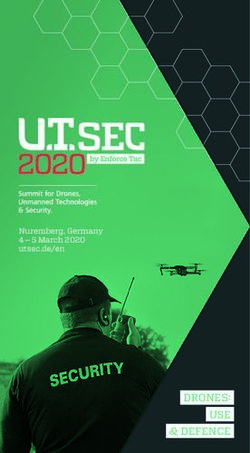 DRONES: USE - EXCHANGE WITH BOS EXPERTS - U. T. Sec