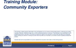 Training Module: Community Exporters - CDFI Fund