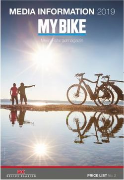 MEDIA INFORMATION 2019 - Mein Fahrradmagazin - PRICE LIST No. 2 - Delius Klasing