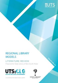 REGIONAL LIBRARY MODELS - LITERATURE REVIEW Prepared for State Library of New South Wales - University of Technology Sydney