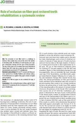 Role of occlusion on fiber post restored teeth rehabilitation: a systematic review - Journal of Osseointegration