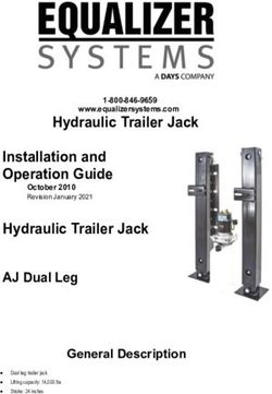 Hydraulic Trailer Jack Installation and Operation Guide Hydraulic Trailer Jack AJ Dual Leg