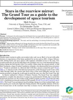 Stars in the rearview mirror: The Grand Tour as a guide to the development of space tourism
