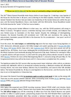 ICCTA's 2021 Illinois General Assembly End-of-Session Review