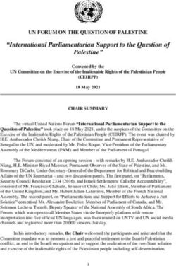 International Parliamentarian Support to the Question of Palestine