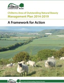 A Framework for Action - Management Plan 2014-2019 Chilterns Area of Outstanding Natural Beauty - The Chilterns AONB