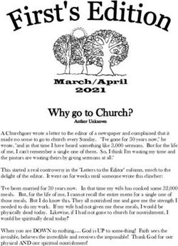 Why go to Church? March/April 2021