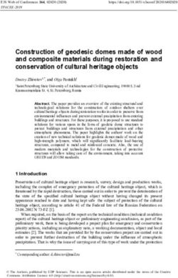 Construction of geodesic domes made of wood and composite materials during restoration and conservation of cultural heritage objects