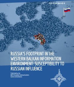 RUSSIA'S FOOTPRINT IN THE WESTERN BALKAN INFORMATION ENVIRONMENT: SUSCEPTIBILITY TO RUSSIAN INFLUENCE 978-9934-564-42-0