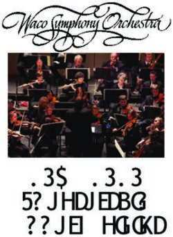 2019-2020 Sponsorship Opportunities - Waco Symphony Orchestra