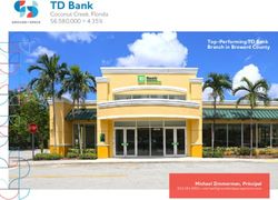 TD Bank Coconut Creek, Florida $6,580,000 + 4.35% - Top-Performing TD Bank Branch in Broward County - Ground + Space