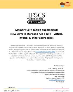 Memory Café Toolkit Supplement: New ways to start and run a café - virtual, hybrid, & other approaches - Jewish Family & Children's ...