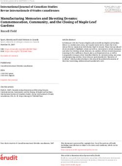 Manufacturing Memories and Directing Dreams: Commemoration, Community, and the Closing of Maple Leaf Gardens