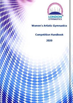 Women's Artistic Gymnastics Competition Handbook 2020