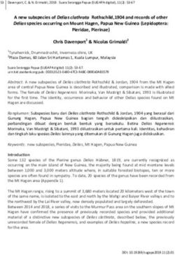 A new subspecies of Delias clathrata Rothschild,1904 and records of other Delias species occurring on Mount Hagen, Papua New Guinea Lepidoptera: ...