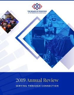 2019 Annual Review SERVING THROUGH CONNECTION - Board of Pensions