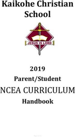NCEA CURRICULUM - Kaikohe Christian School - 2019 Parent/Student Handbook - Kaikohe ...