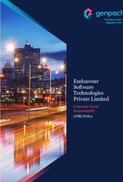 Endeavour Software Technologies Private Limited - Corporate Social Responsibility (CSR) Policy - Genpact