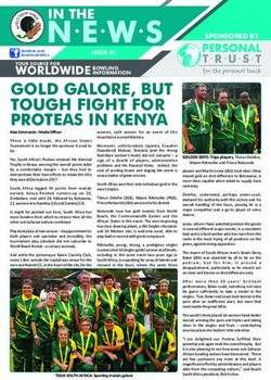 GOLD GALORE, BUT TOUGH FIGHT FOR PROTEAS IN KENYA - Bowls South Africa