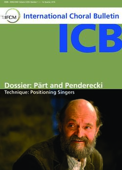 Dossier: P&auml;rt and Penderecki - Technique: Positioning Singers 1 - International Federation for ...