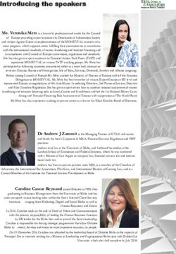 Introducing the speakers - IFSP