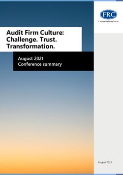 Audit Firm Culture: Challenge. Trust. Transformation - August 2021 Conference summary - I ...