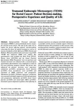 Transanal Endoscopic Microsurgery (TEMS) for Rectal Cancer: Patient Decision-making, Postoperative Experience and Quality of Life