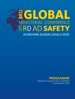 MINISTERIAL CONFERENCE - PROGRAMME Waterfront Congress Centre - Stockholm 19-20 February 2020 - Road safety conference