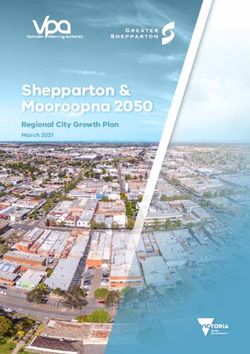 Shepparton & Mooroopna 2050 - Regional City Growth Plan March 2021