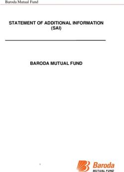 STATEMENT OF ADDITIONAL INFORMATION (SAI) BARODA MUTUAL FUND - Baroda Mutual Fund