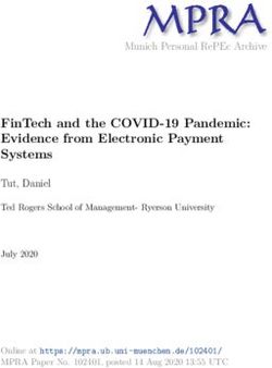 FinTech and the COVID-19 Pandemic: Evidence from Electronic Payment Systems - Munich Personal ...