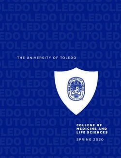 COLLEGE OF MEDICINE AND LIFE SCIENCES - THE UNIVERSITY OF TOLEDO