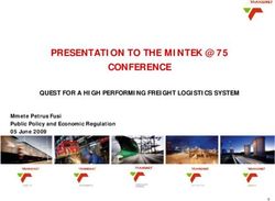 PRESENTATION TO THE MINTEK @ 75 CONFERENCE - QUEST FOR A HIGH PERFORMING FREIGHT LOGISTICS SYSTEM