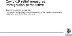 Covid-19 relief measures: immigration perspective - Country-by-country comparison Information gathered with the collaboration of the IBA ...