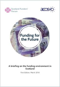 A briefing on the funding environment in Scotland - First Edition, March 2018 - ACVO