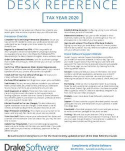 DESK REFERENCE TAX YEAR 2020 - Drake Software KB