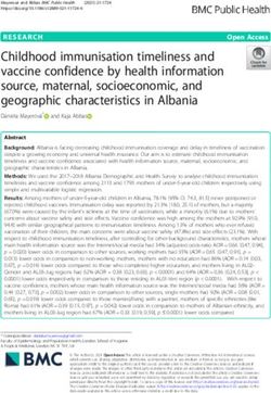 Childhood immunisation timeliness and vaccine confidence by health information source, maternal, socioeconomic, and geographic characteristics in ...